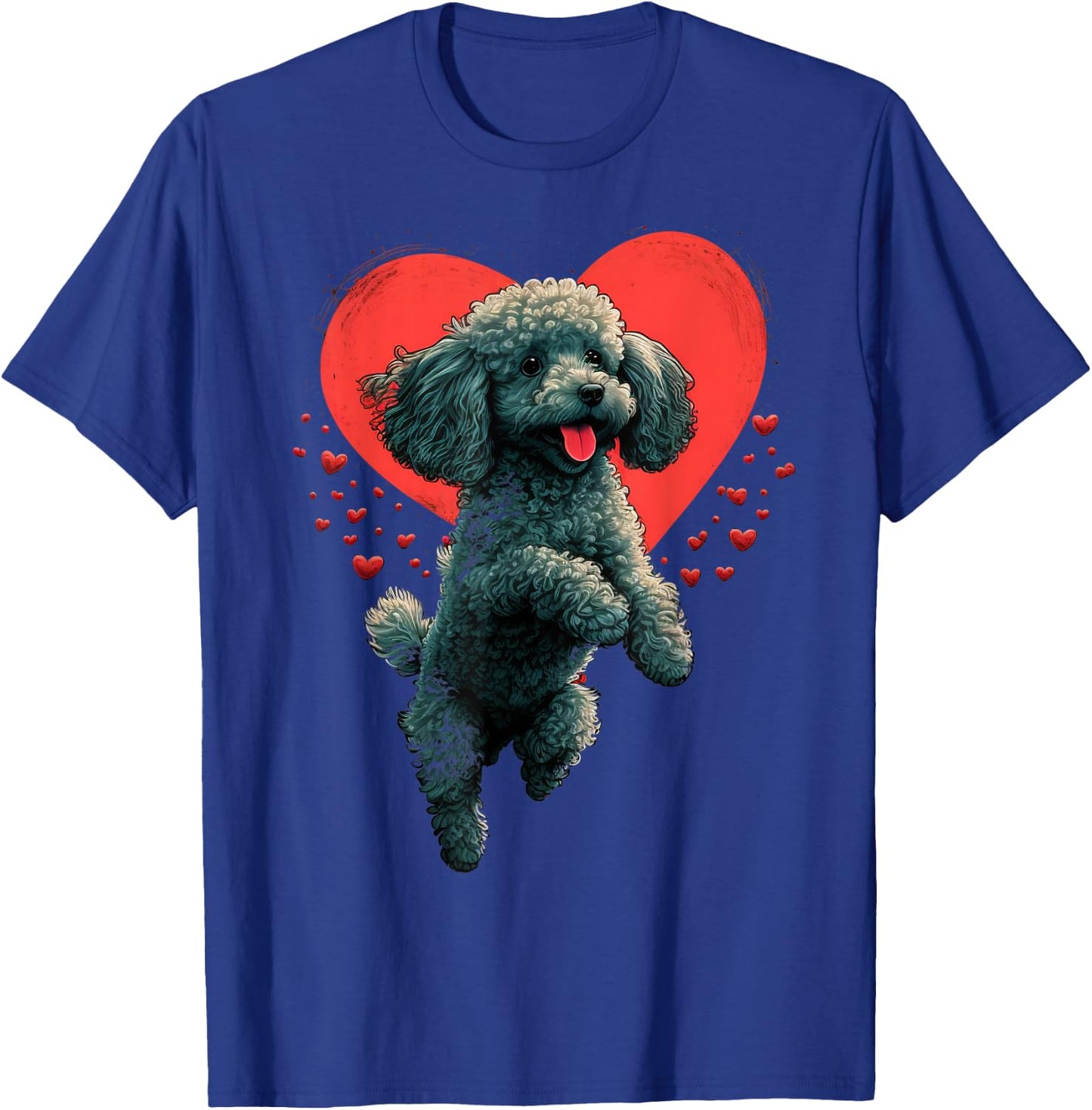 Toy Poodle Love Heart for Valentines Day on Poodle Lover T-Shirt - T-Shirt | Royal