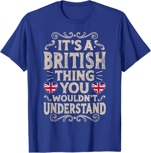 United Kingdom Flag Proud Britons Men & Women T-Shirt - T-Shirt | Royal