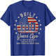 Vintage 100th Birthday Built 100 Years Ago Men American Flag T-Shirt - T-Shirt | Royal