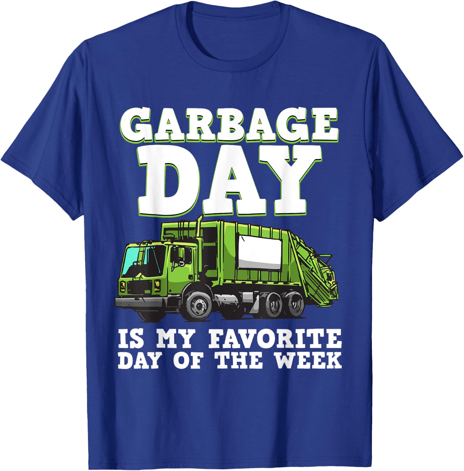 Funny Garbage Truck For Kids Boys Toddlers Waste Garbage Day T-Shirt - T-Shirt | Royal