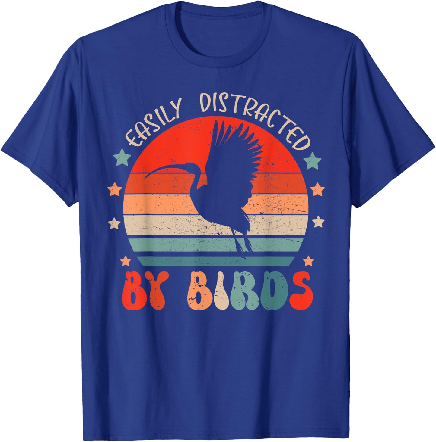 Ibis Lover Shirt Easily Distracted By Birds For Youth & Kids T-Shirt - T-Shirt | Royal