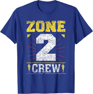 Zone 2 Crew Sport Fitness Training Cardio Zone 2 T-Shirt - T-Shirt | Royal