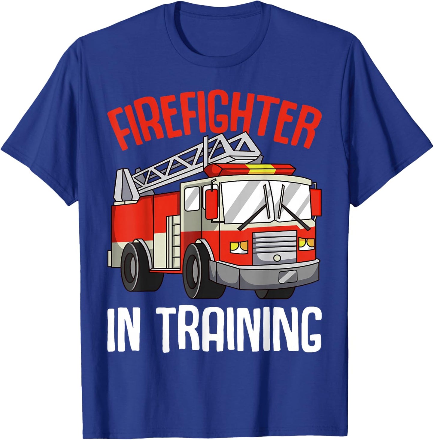 Firefighter in Training Fireman Firefighting Boys Kids T-Shirt - T-Shirt | Royal