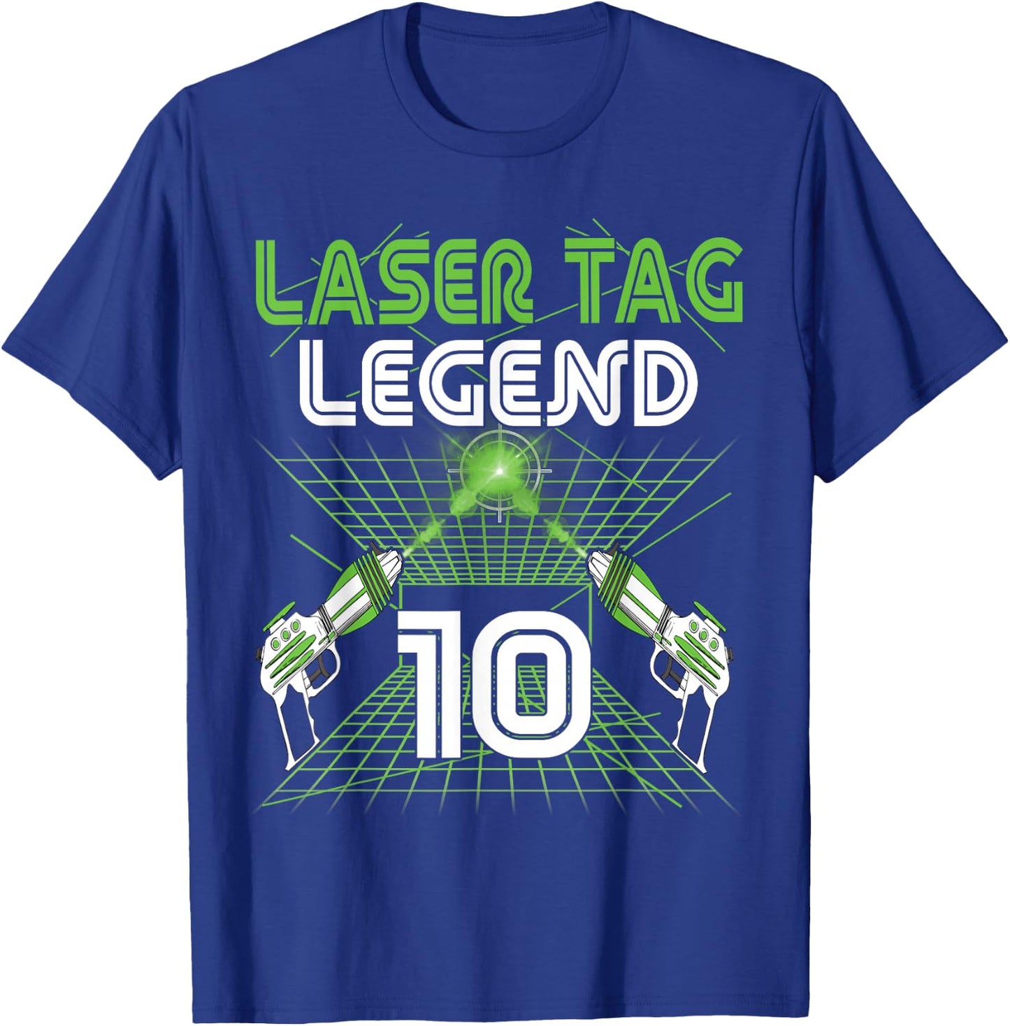 Lasertag Birthday Party - laser tag 10 years birthday T-Shirt - T-Shirt | Royal