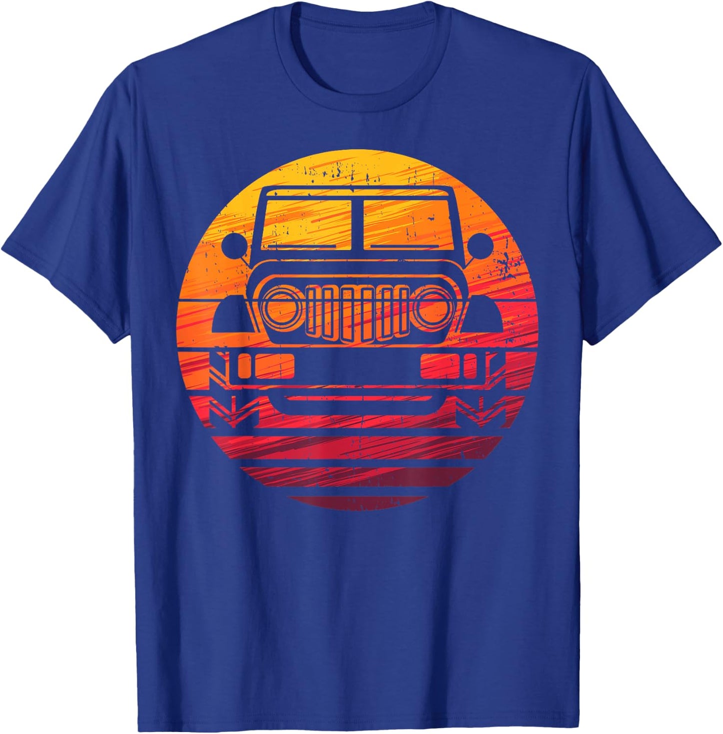 Off Road 4X4 Vintage Retro 70s Sunset Off Road T-Shirt - T-Shirt | Royal