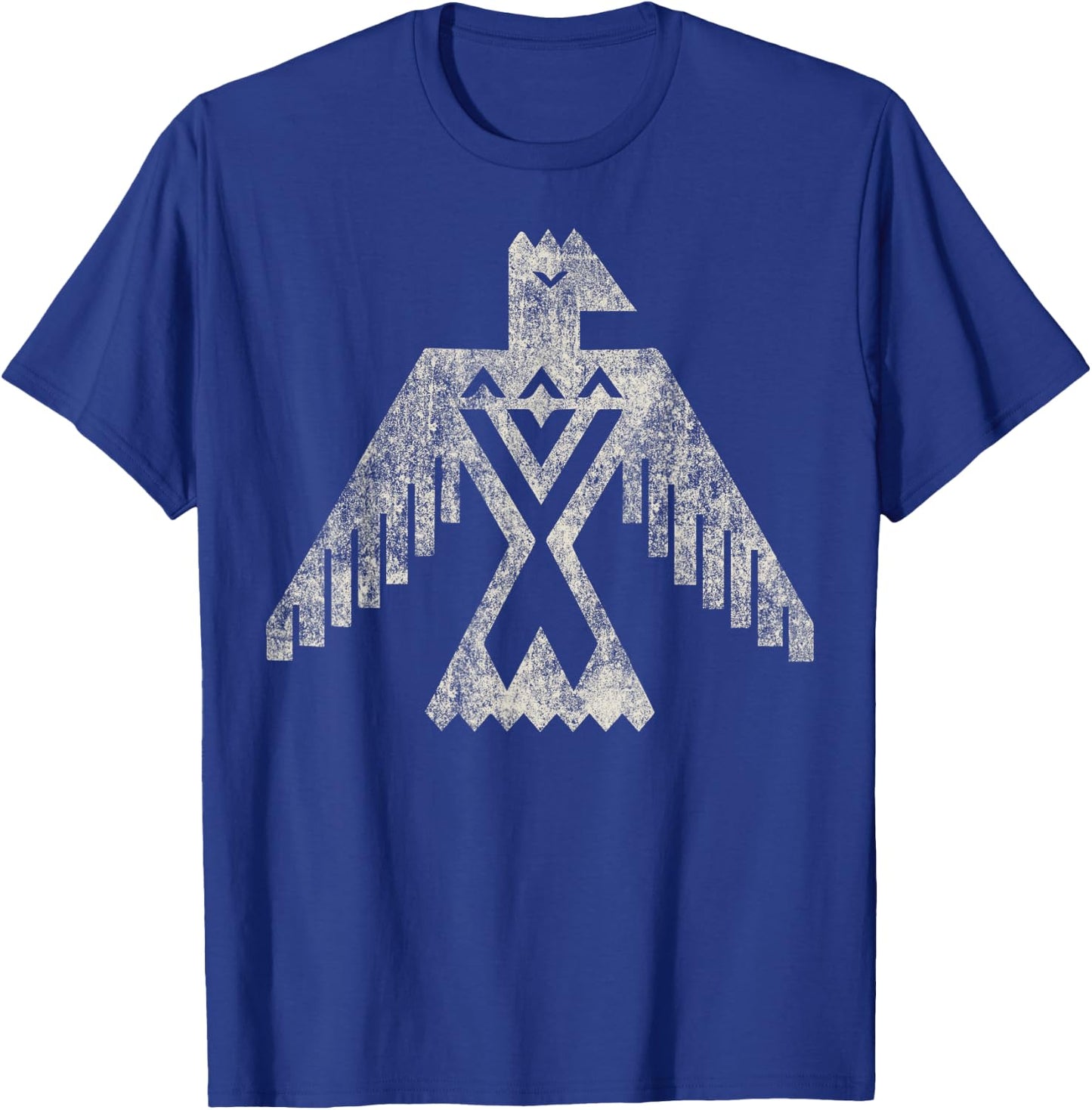 Native American Bird Vintage Thunderbird Design Eagle T-Shirt - T-Shirt | Royal