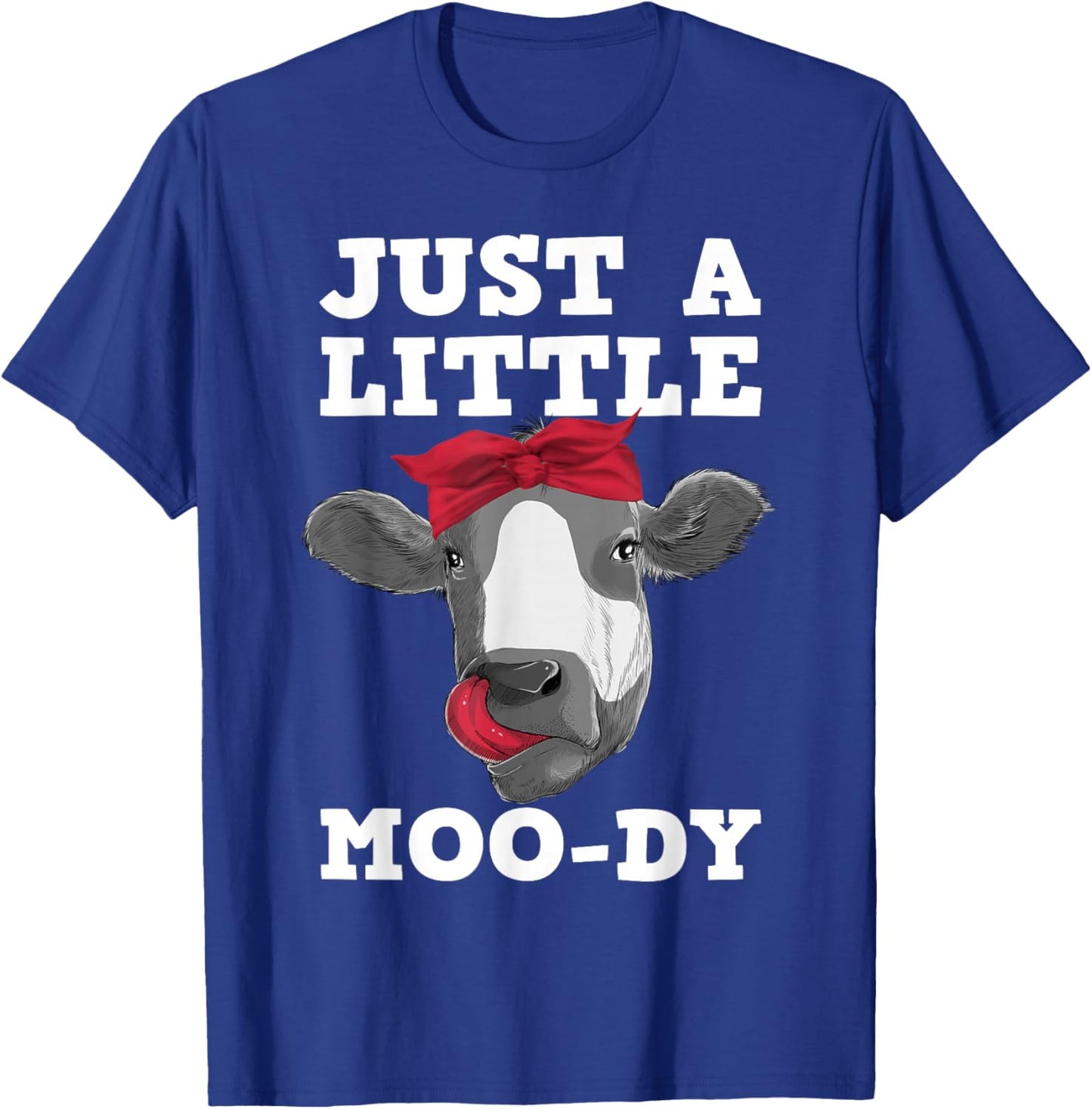Cute Cow Design Women Dairy Cow Lover Cattle Farming T-Shirt - T-Shirt | Royal
