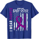 I Wear Purple For My Baby Sister Lupus Awareness USA Flag Kids Men T-Shirt - T-Shirt | Royal