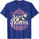 St Agatha Breast Cancer Awareness October Wear Pink Catholic T-Shirt - T-Shirt | Royal