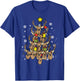 Deer Christmas Tree Xmas Hunting Hunt Men Dad Men Women Kids T-Shirt - T-Shirt | Royal
