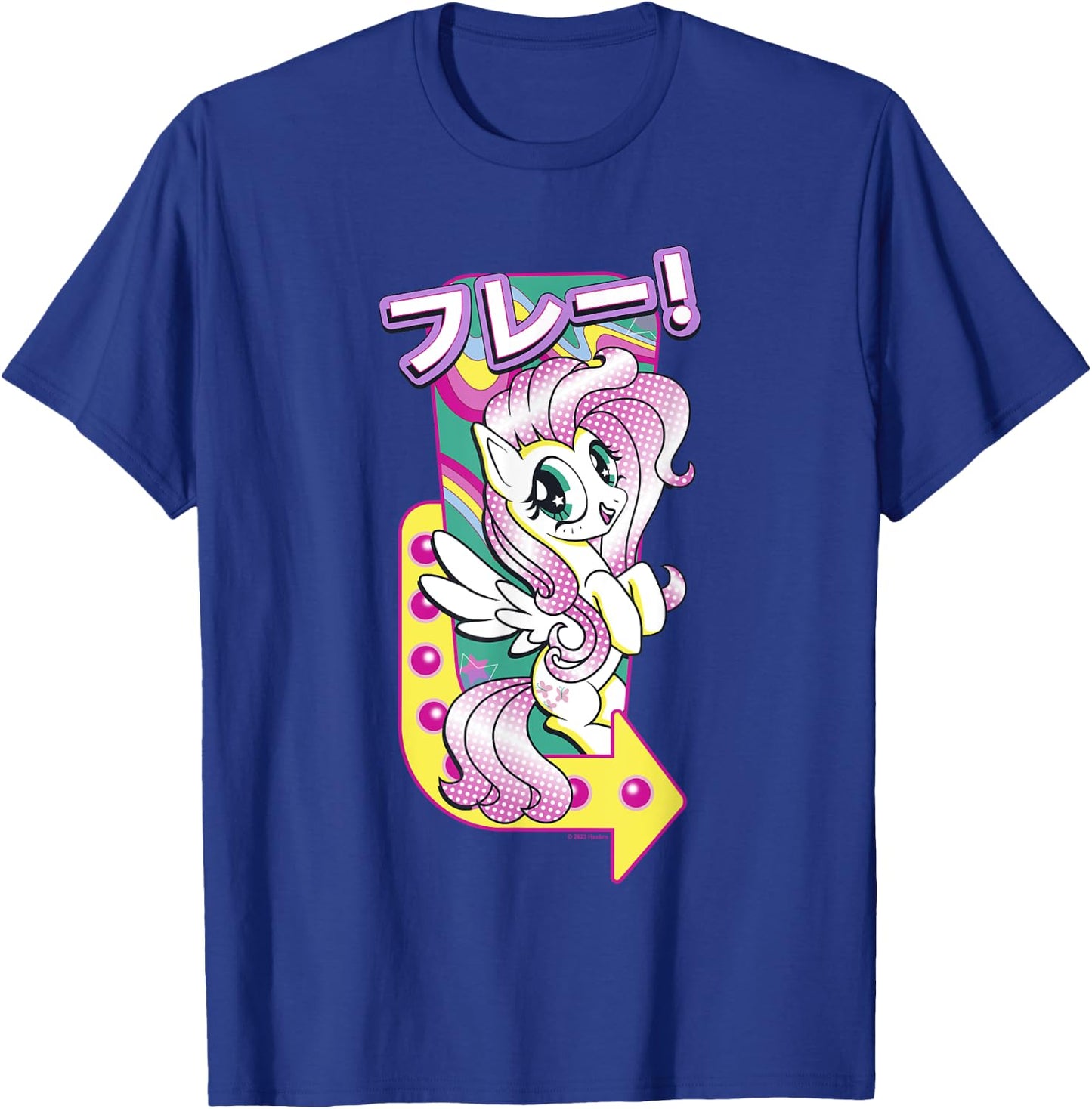 My Little Pony: Friendship Is Magic Fluttershy Kanji Neon T-Shirt - T-Shirt | Royal