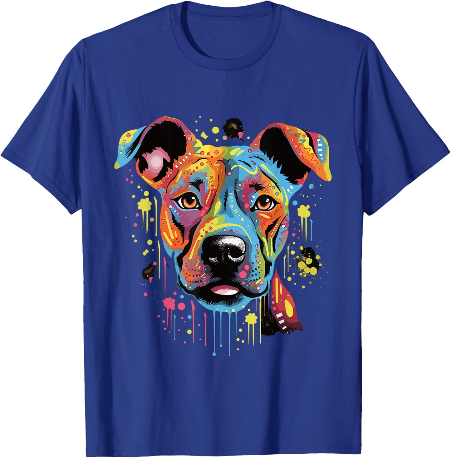 American Stafford Terrier Dog Men Women T-Shirt - T-Shirt | Royal