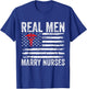 Real Men Marry Nurses Funny Nurse Husband Fiance Nurse Wife T-Shirt - T-Shirt | Royal