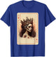 Gothic Halloween Card Game Creepy Poker Cards Queen of Clubs T-Shirt - T-Shirt | Royal