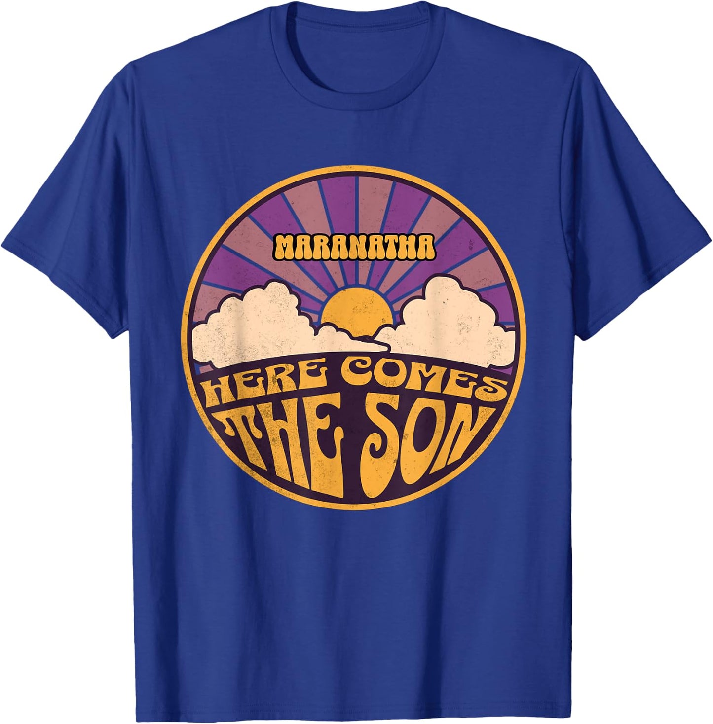 Beans Hot Maranatha Here Comes The Son Jesus Revolution People Easter T-Shirt - T-Shirt | Royal