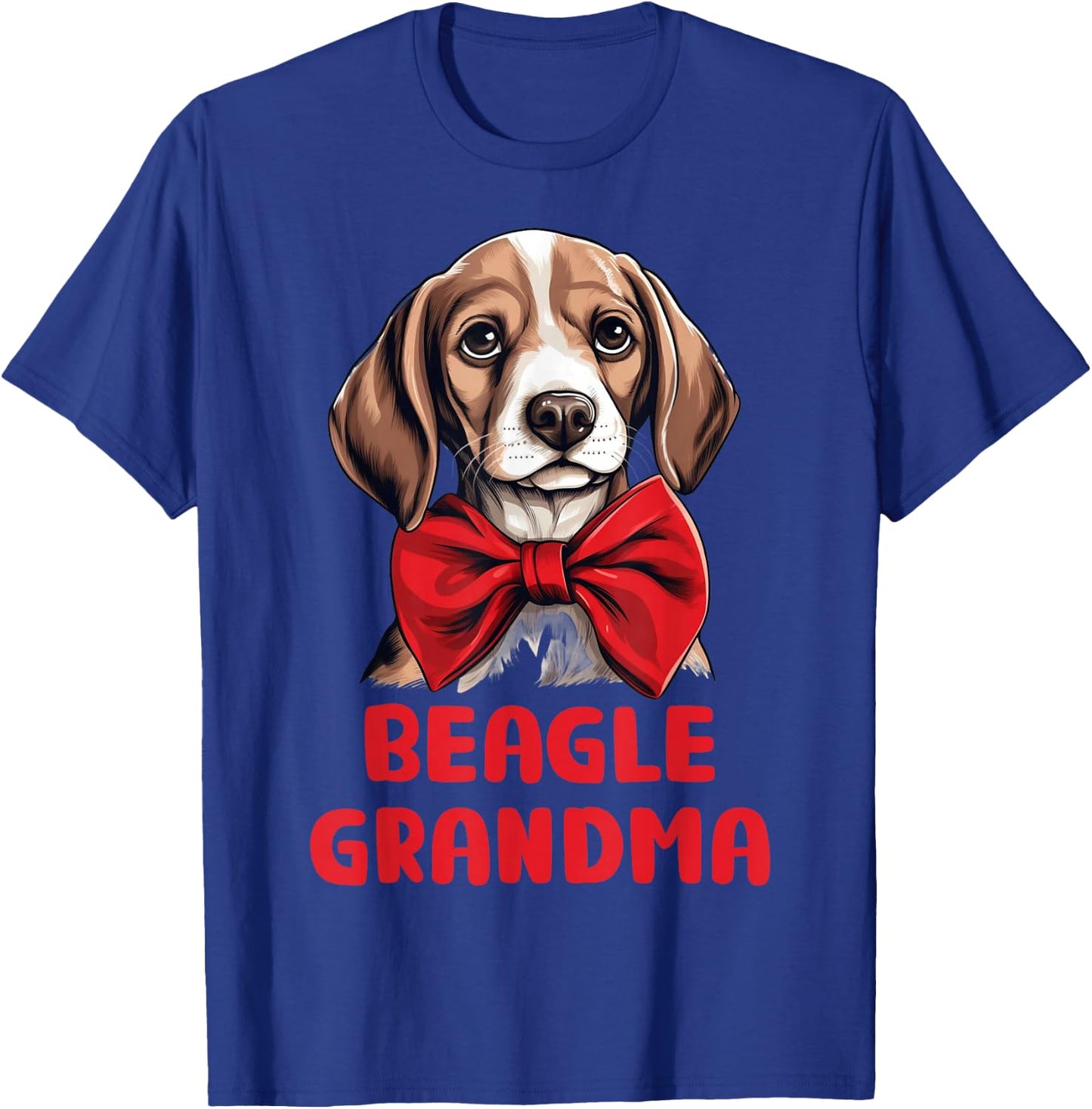 Cute Beagle Grandma Dog Lovers Gift Funny Puppy Beagle Owner Women Girls Kids T-Shirt - T-Shirt | Royal