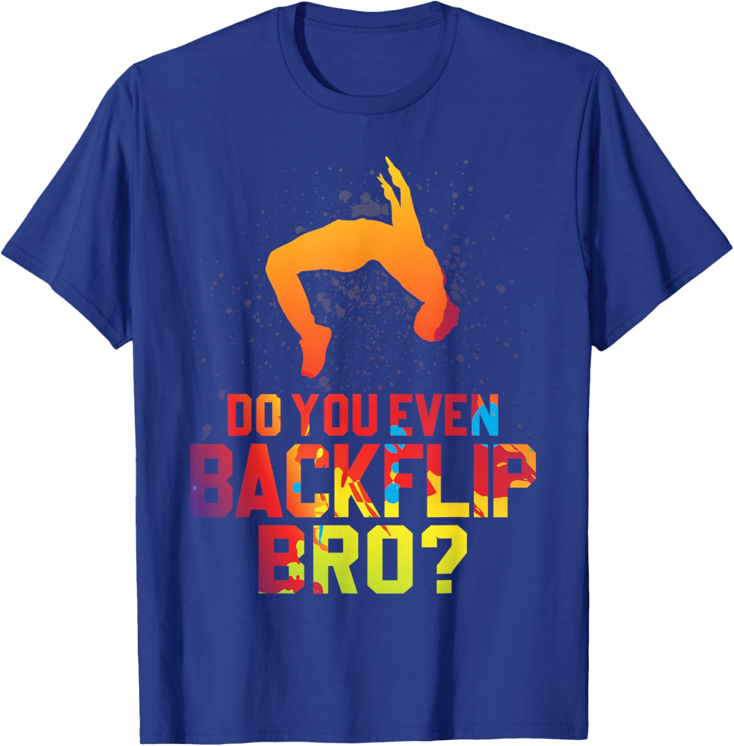 Free running Jumping Backflip Silhouette Parkour Lover Boys T-Shirt - T-Shirt | Royal