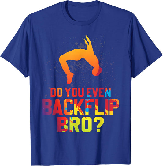 Free running Jumping Backflip Silhouette Parkour Lover Boys T-Shirt - T-Shirt | Royal