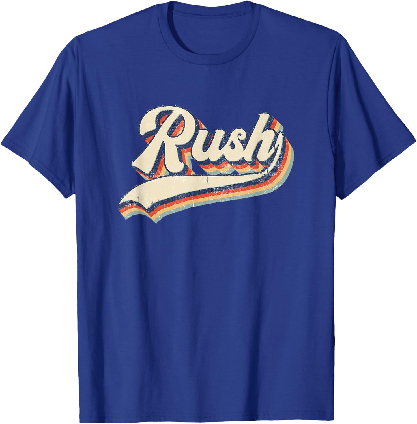 Rush Surname Vintage Retro Gift Men Women Boy Girl T-Shirt - T-Shirt | Royal