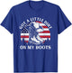 Got A Little Dirt On My Boots Cowboy Hat USA Flag T-Shirt - T-Shirt | Royal