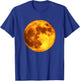 Full Moon Space Art -Amber Orange Moon T-Shirt - T-Shirt | Royal