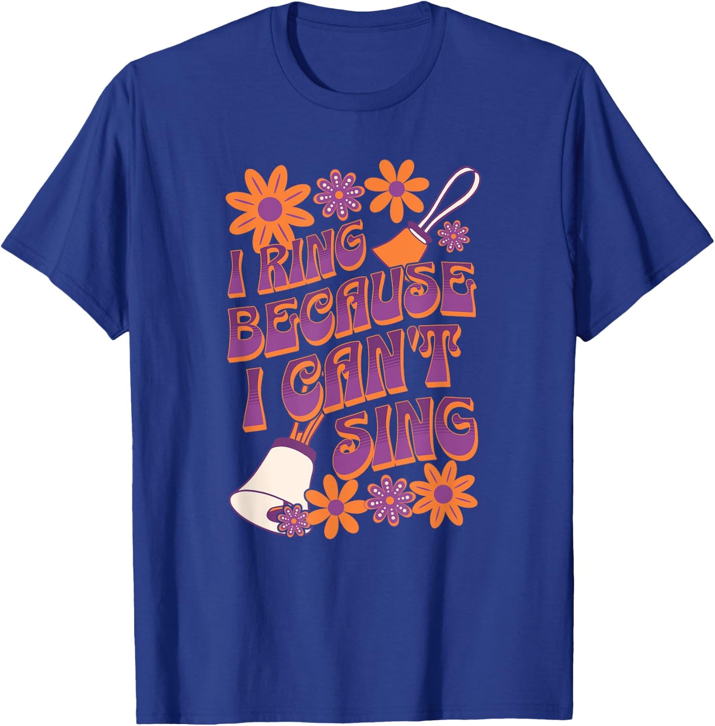 Funny Handbell Player Design for Bell Ringers, and Musicians T-Shirt - T-Shirt | Royal