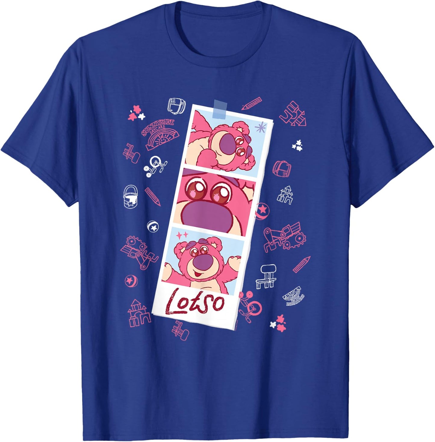Disney and Pixar’s Toy Story Lotso Fluffy Cute Photo Strip T-Shirt - T-Shirt | Royal
