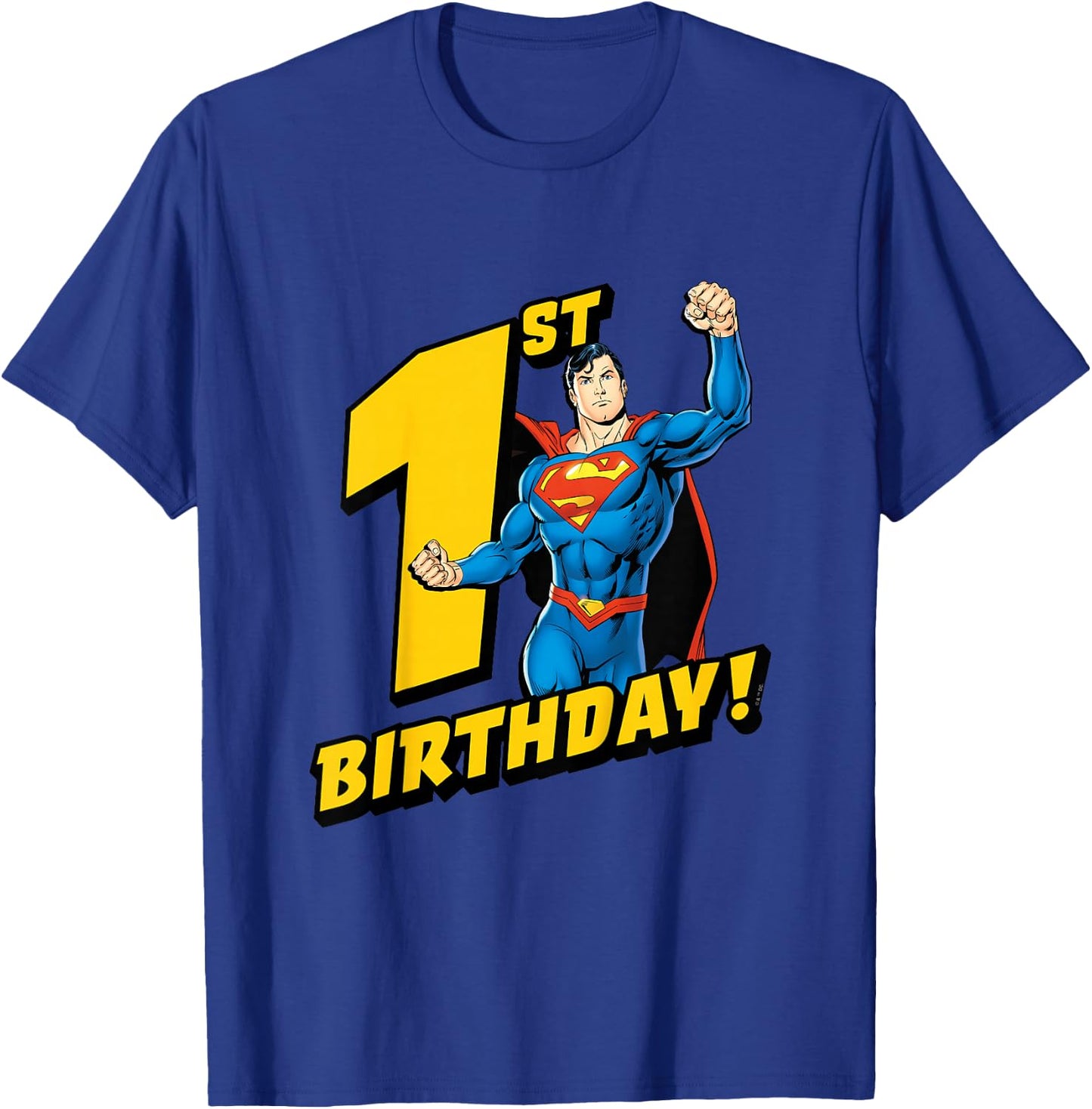 Kids Superman 1st Birthday T-Shirt - T-Shirt | Royal