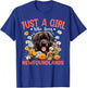 Just A Girl Who Loves Newfoundland Dog Women and Girls T-Shirt - T-Shirt | Royal