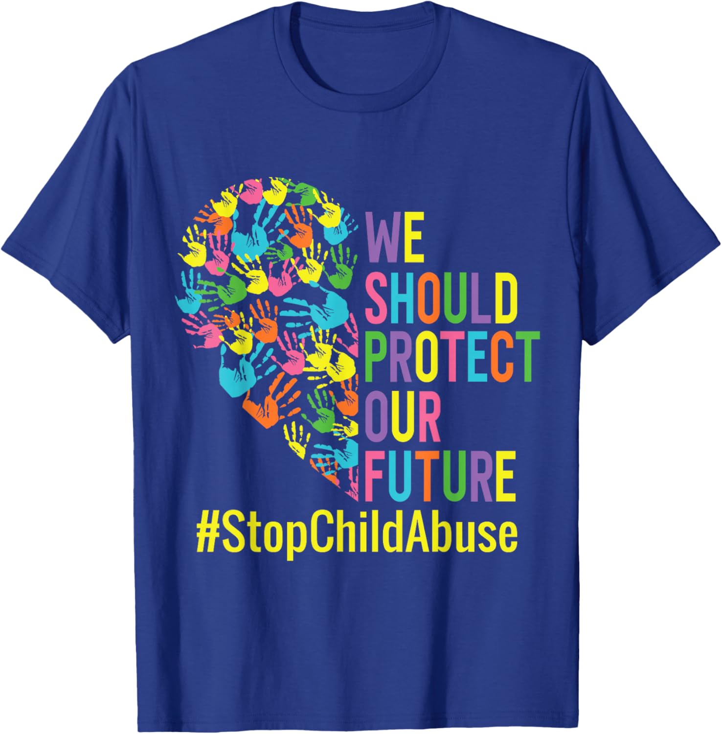 Child abuse awareness Child abuse prevention T-Shirt - T-Shirt | Royal