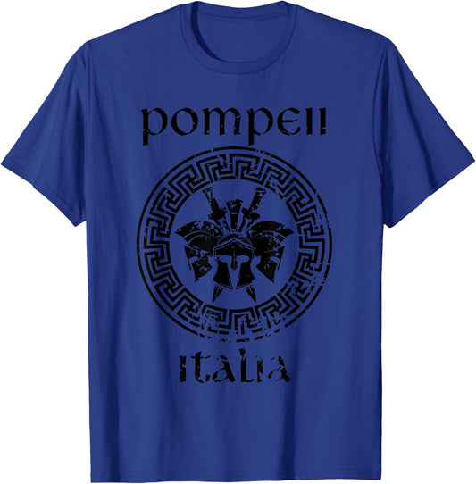 Pompeii Italy Gladiator Warrior Vacation Vintage T-Shirt - T-Shirt | Royal
