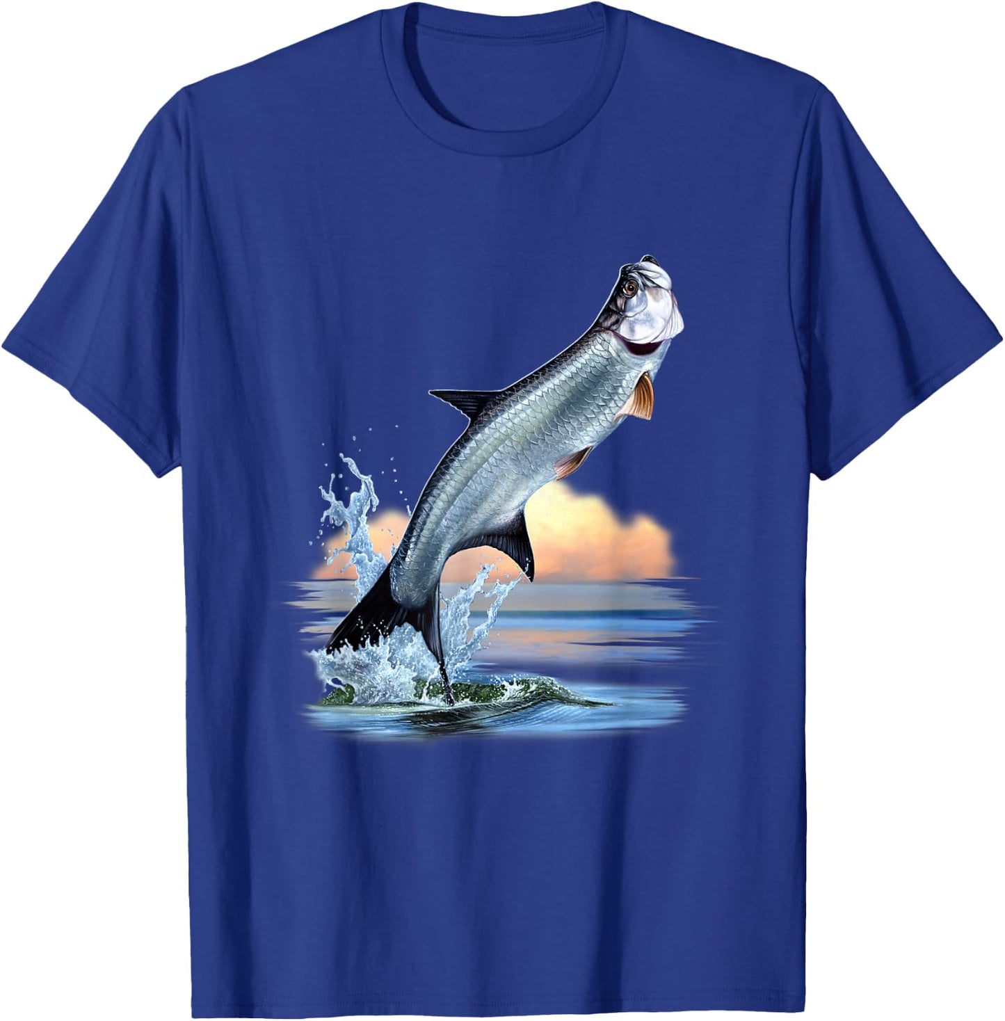 Tarpon Fish Fresh Water Wildlife Hunting Fishing Apparel T-Shirt - T-Shirt | Royal