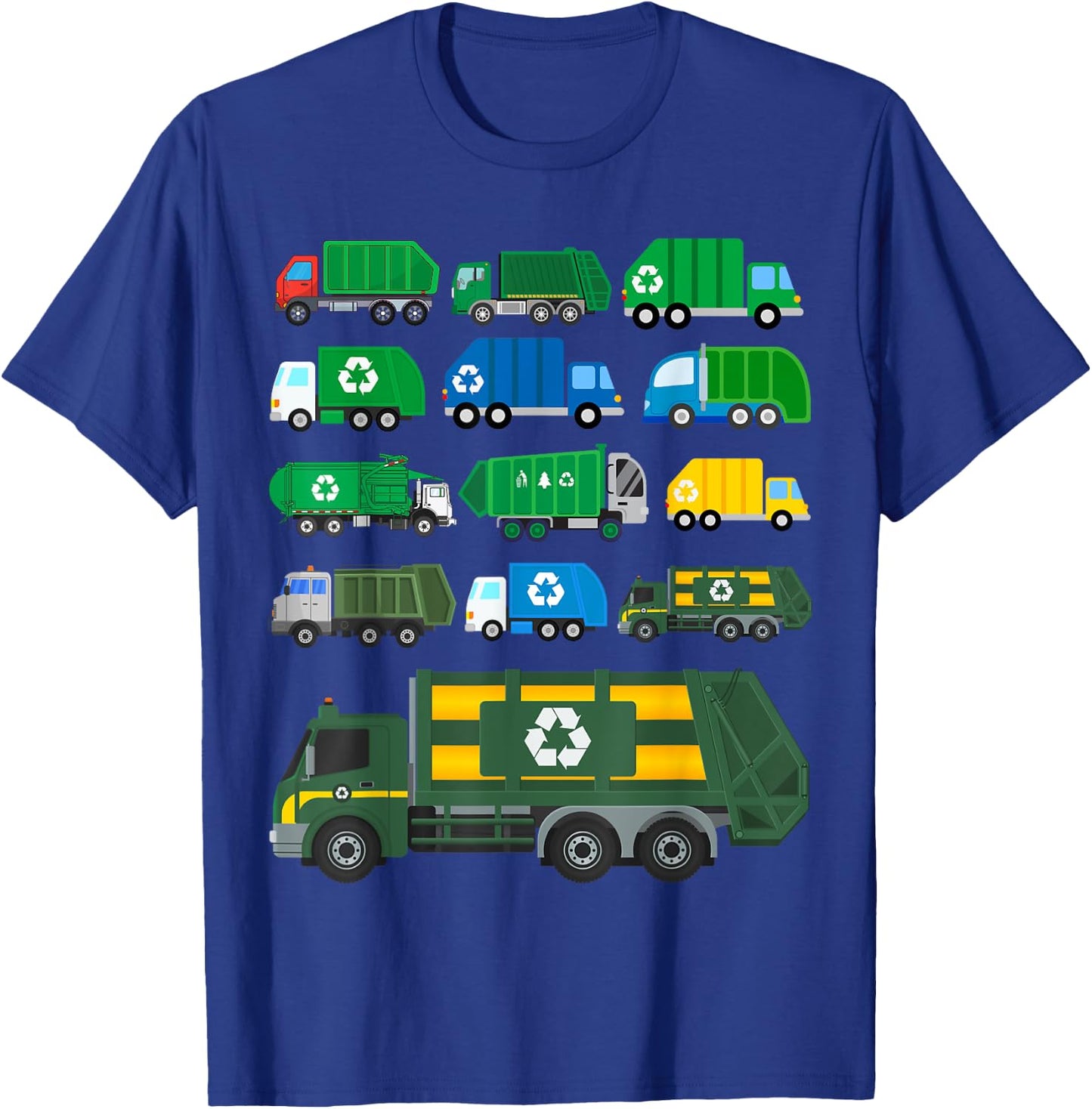 Garbage Truck Global Recycling Day Trash Truck Collector T-Shirt - T-Shirt | Royal
