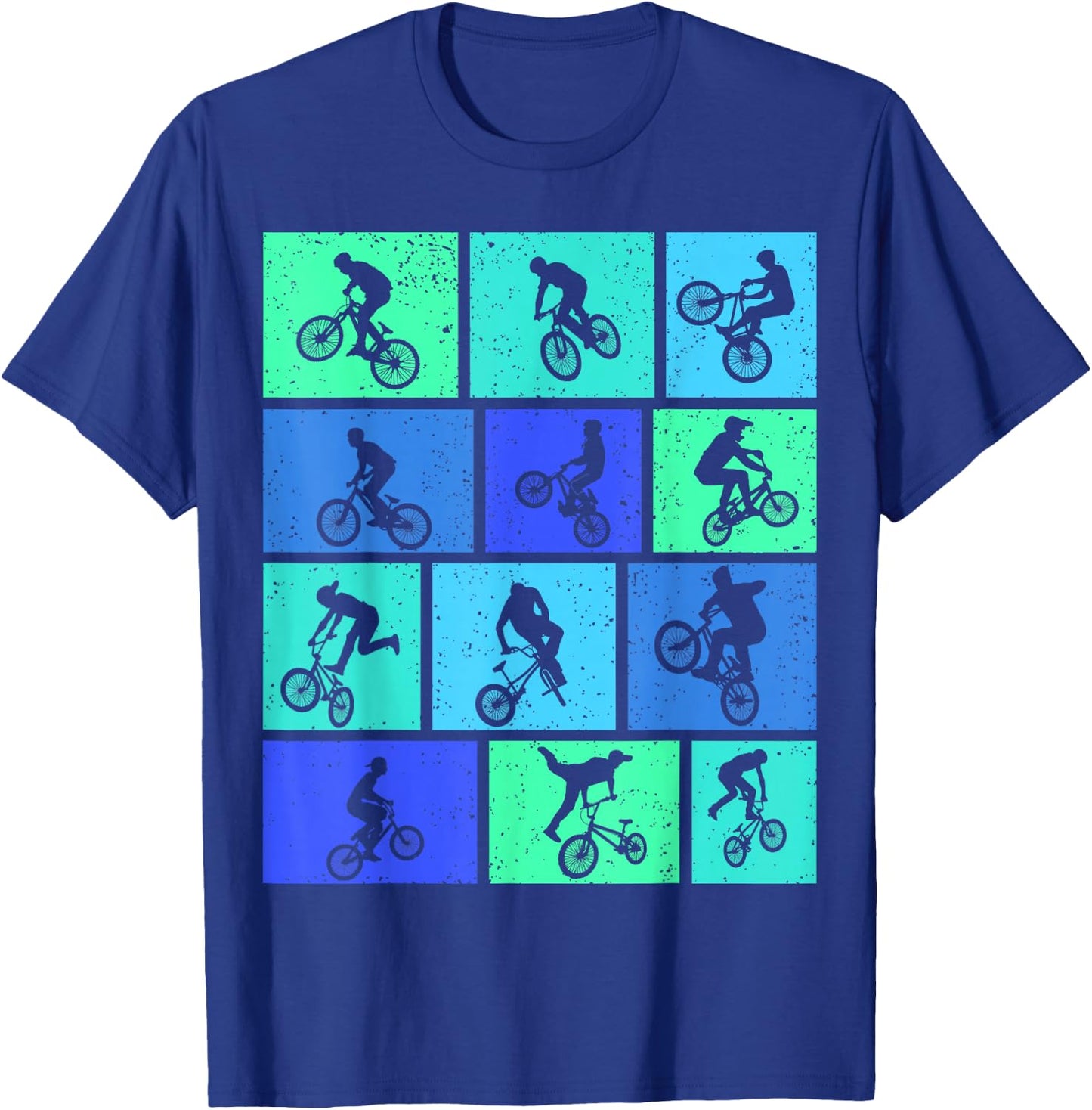 BMX Bike Bicycle Stunt Kids Boys T-Shirt - T-Shirt | Royal