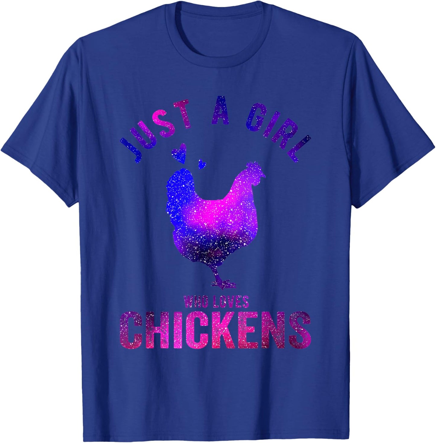Just A Girl Who Loves Chickens Chicken Lover Funny Chicken T-Shirt - T-Shirt | Royal