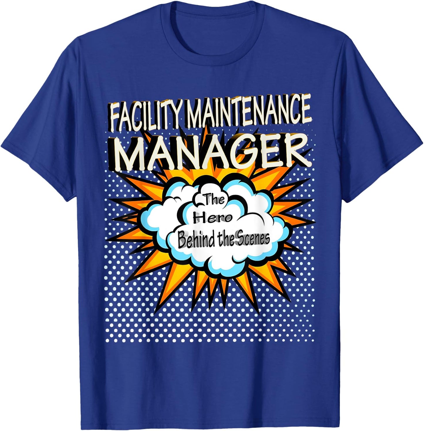 Facility Maintenance Manager - Funny Hero Job T-Shirt - T-Shirt | Royal
