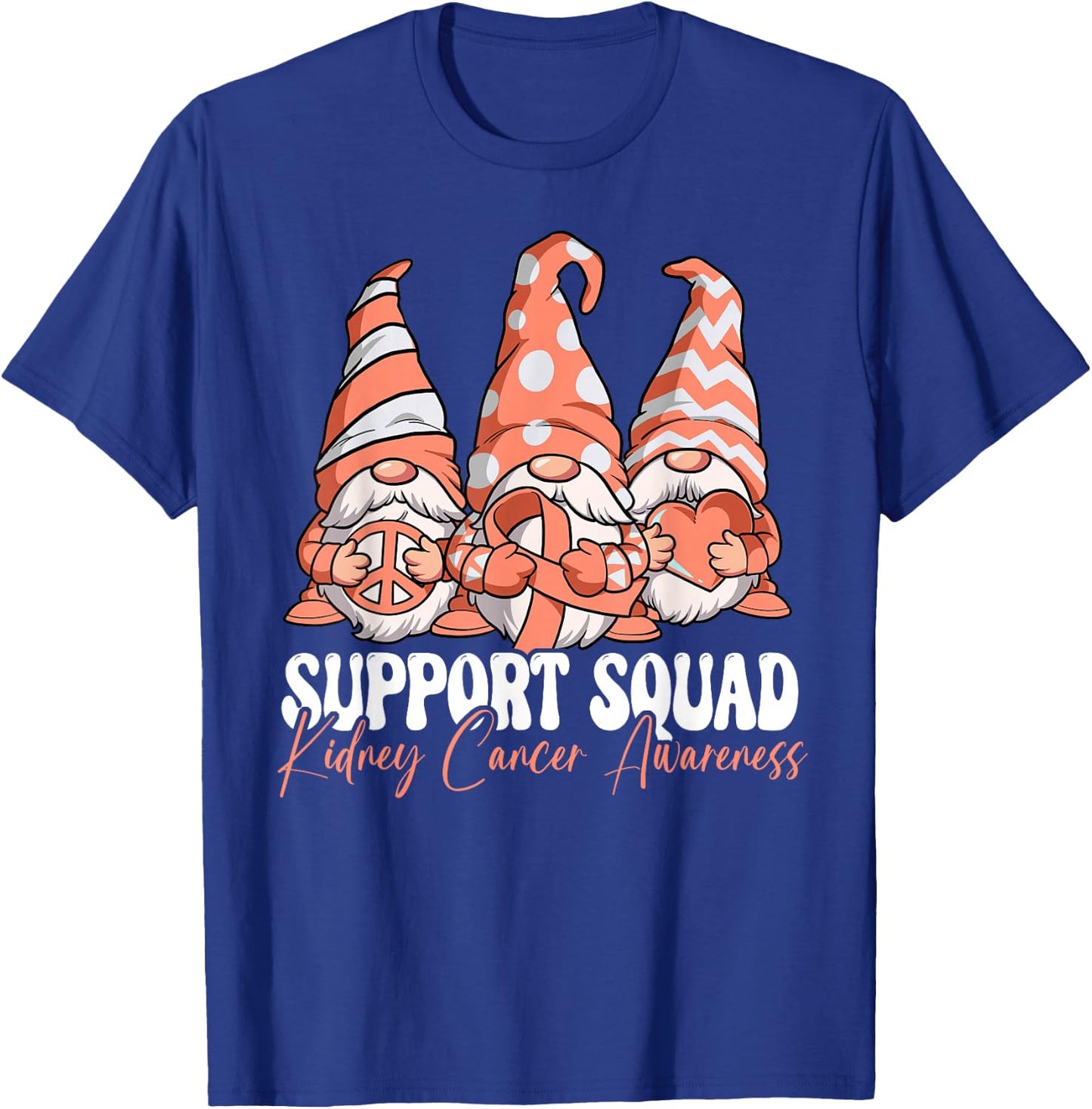 Support Squad Kidney Cancer Awareness T-Shirt - T-Shirt | Royal