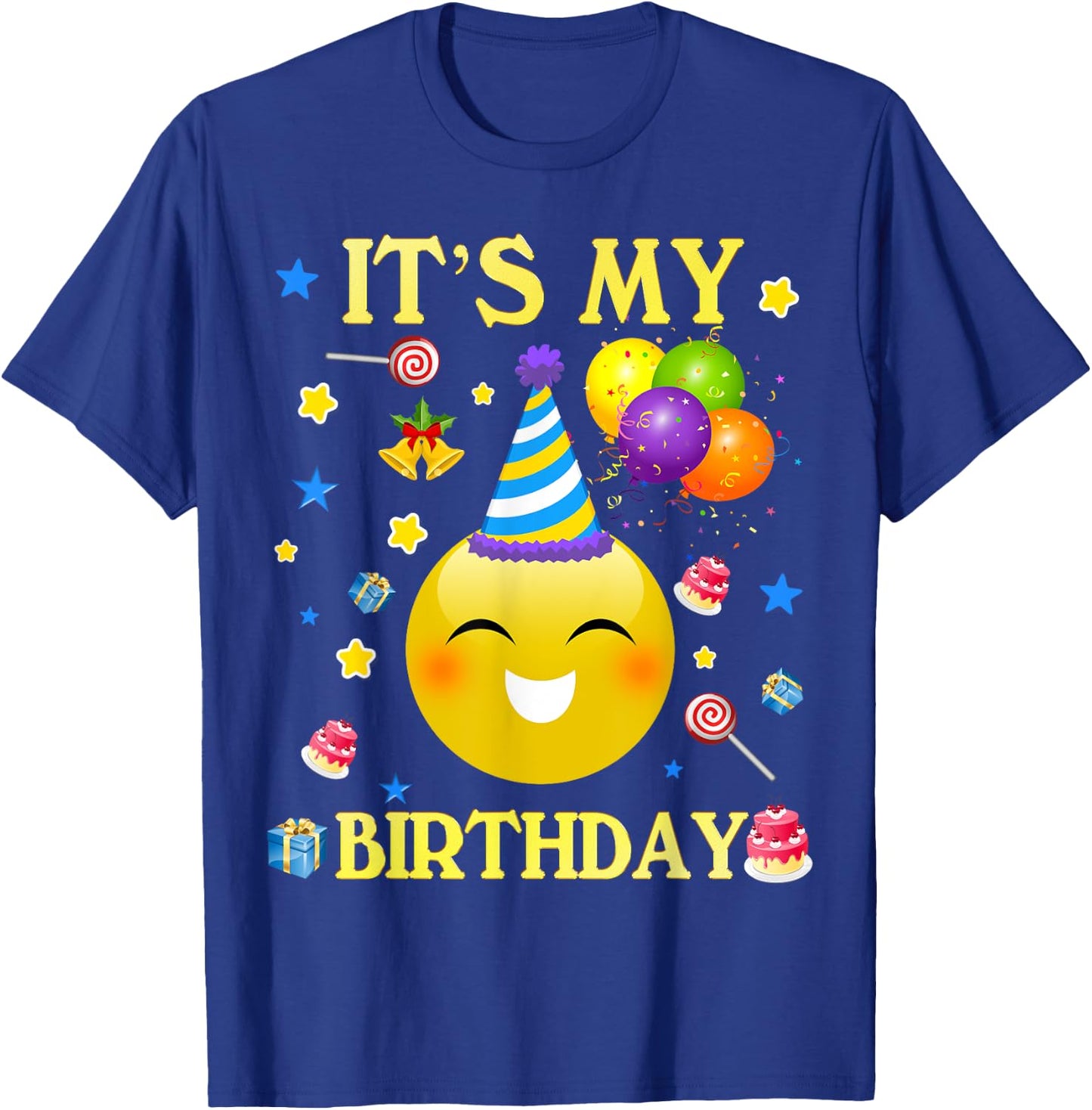 Funny It's My Birthday Cute Shirt Women Men Boy Girl T-Shirt - T-Shirt | Royal