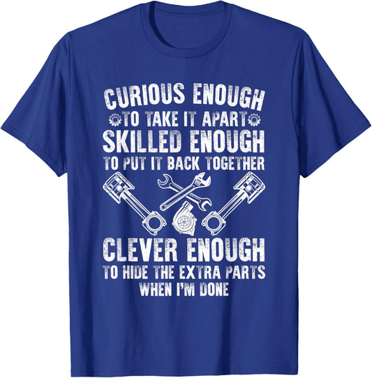 Cute Mechanic Boys Motorcycle Auto Mechanic Garage T-Shirt - T-Shirt | Royal