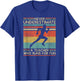 Never Underestimate a Teacher Who Runs | Running Teacher T-Shirt - T-Shirt | Royal