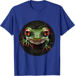 Red Eyed Tree Frog Leaping Frog Rainforest Amphibian T-Shirt - T-Shirt | Royal