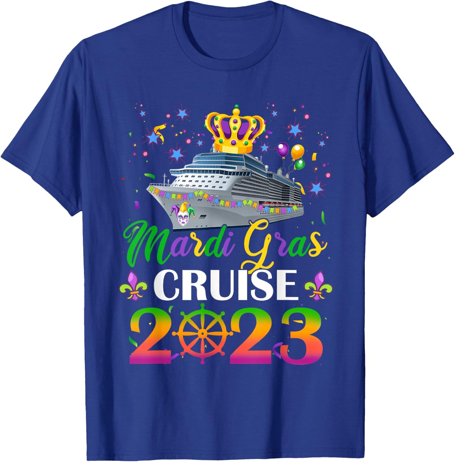 Mardi Gras Cruise 2023 Ship New Orleans Carnival Costume T-Shirt - T-Shirt | Royal