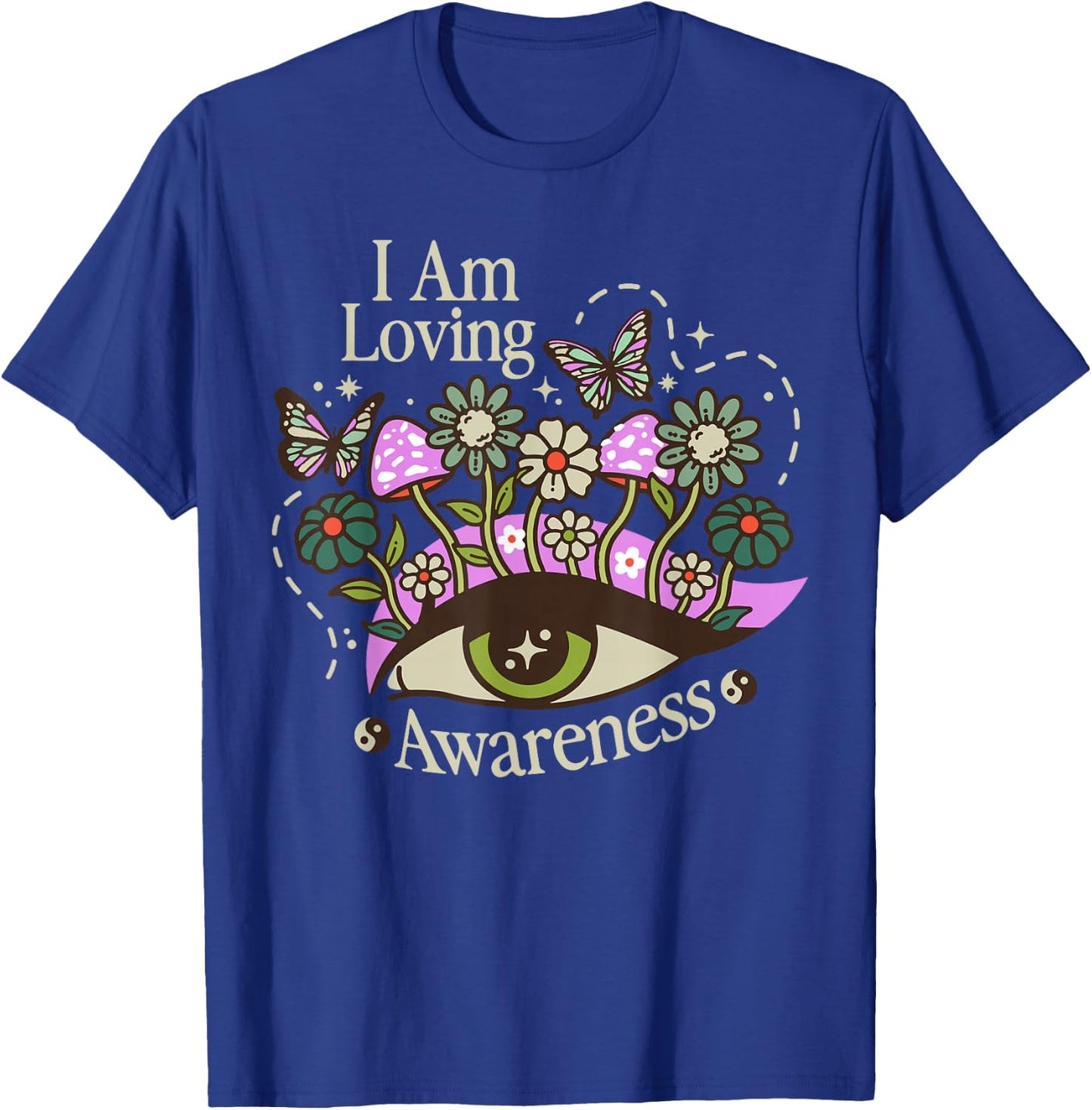 I Am Loving Awareness, Ram Dass Mantra, Mandala T-Shirt - T-Shirt | Royal