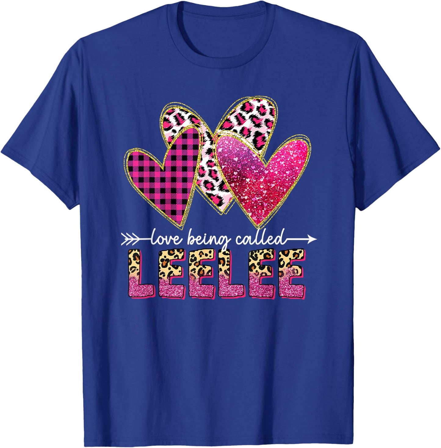 I Love Being Called Leelee Grandma Valentine Mothers day T-Shirt - T-Shirt | Royal