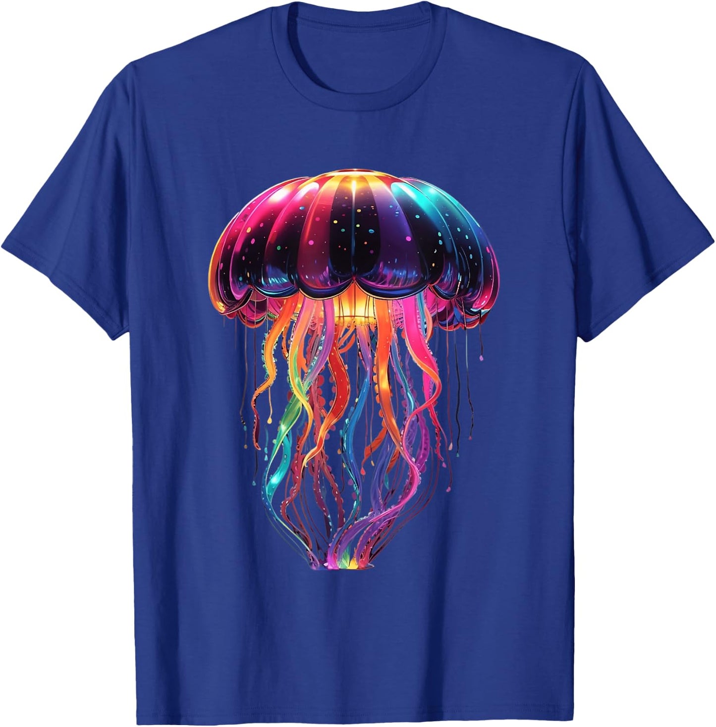 Glowing Rainbow Jellyfish T-Shirt - T-Shirt | Royal