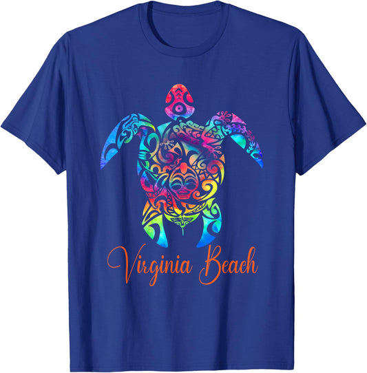 Virginia Beach Sea Turtle Family Vacation Summer 2026 T-Shirt - T-Shirt | Royal