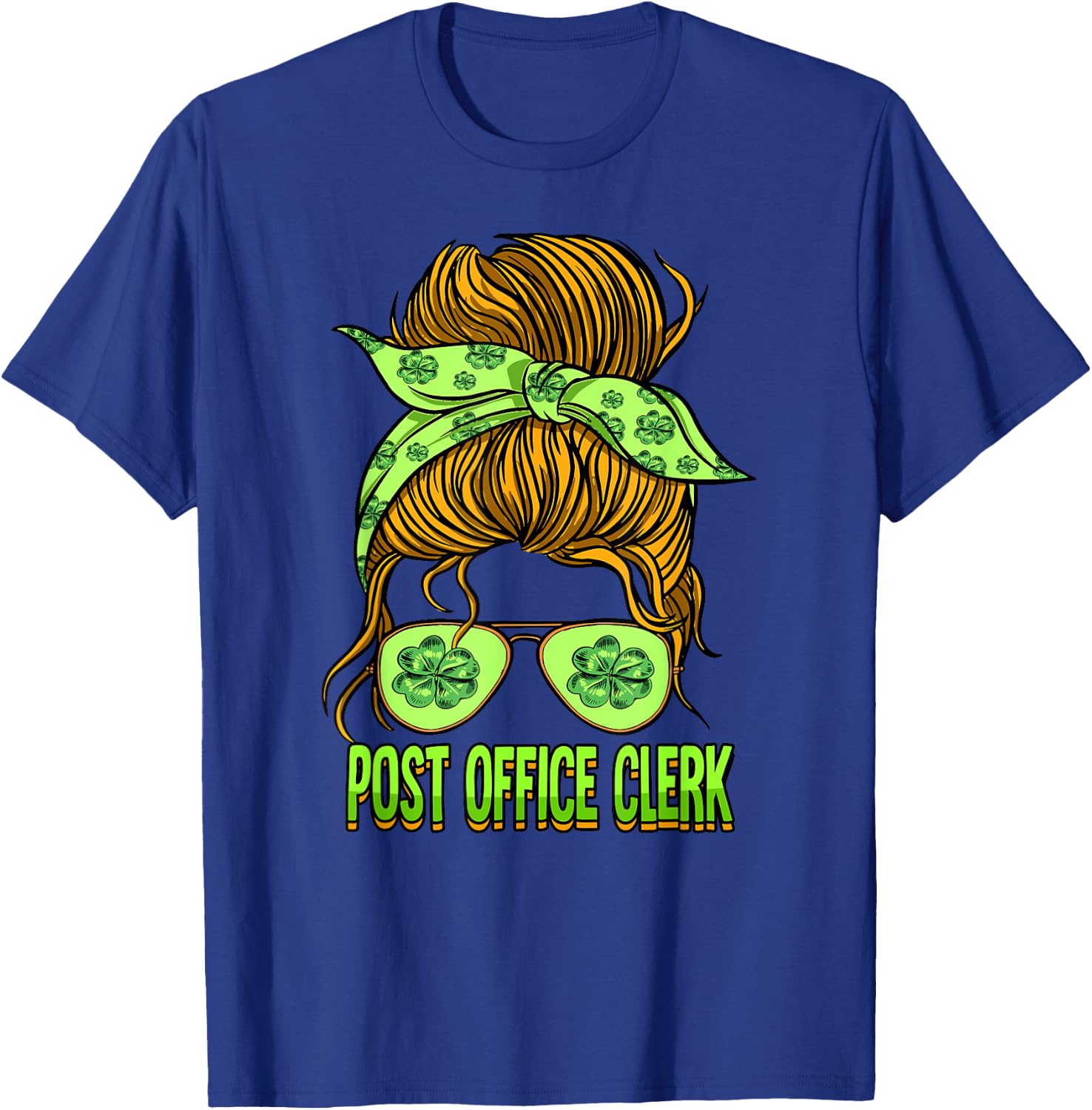 St Patricks Day Post Office Clerk T-Shirt - T-Shirt | Royal