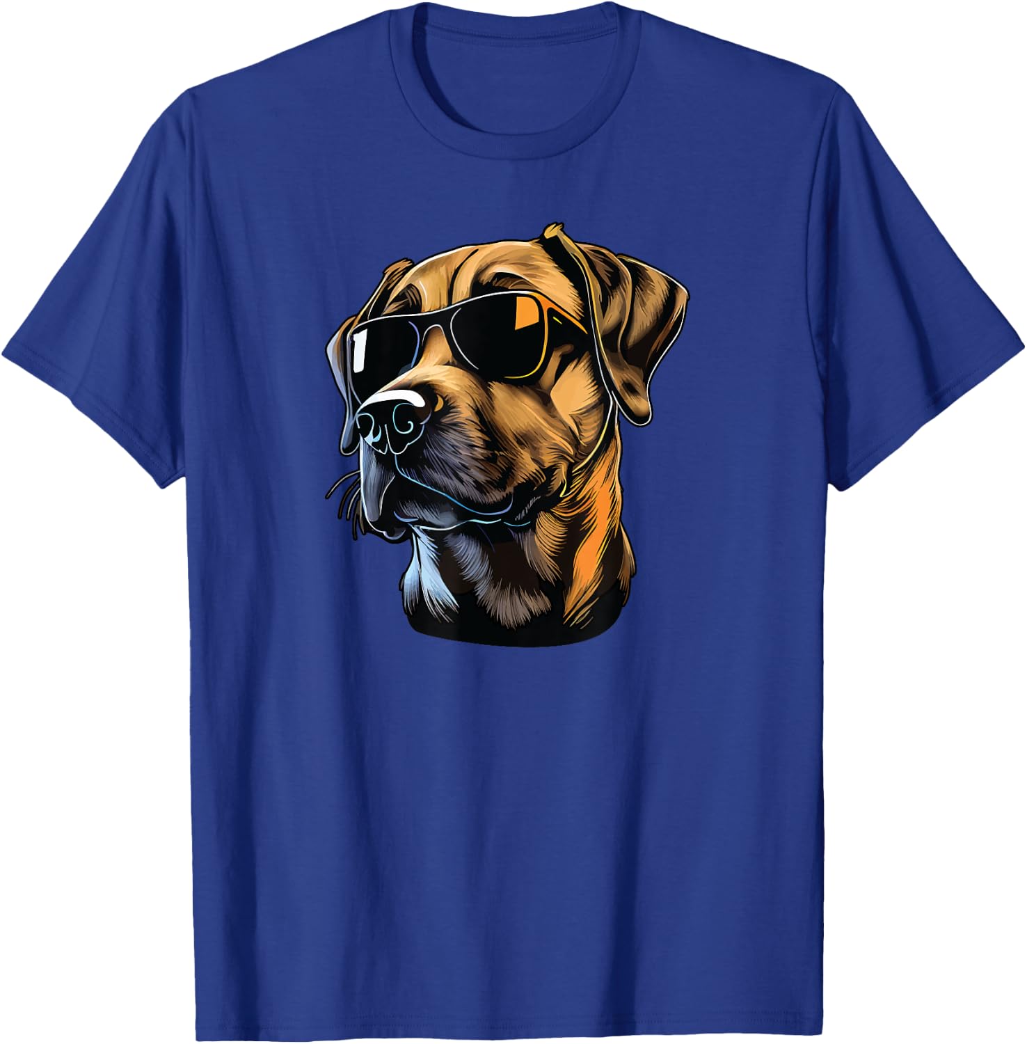 Dad Mom Cool Dog Sunglasses - Black Mouth Cur Men Women T-Shirt - T-Shirt | Royal