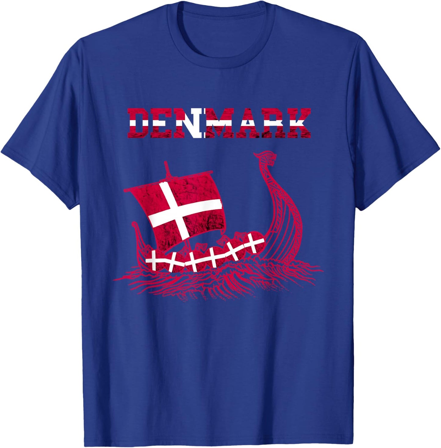 Denmark Viking Ship Danish Flag Dansk Danish Pride Danes T-Shirt - T-Shirt | Royal