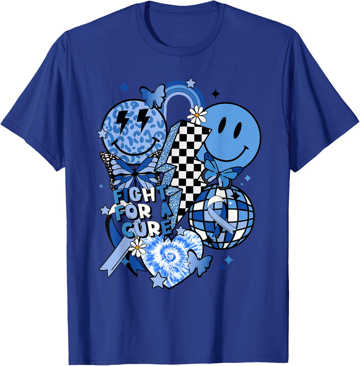 in November We Wear Blue T1D Type 1 Diabetes Awareness Gifts T-Shirt - T-Shirt | Royal